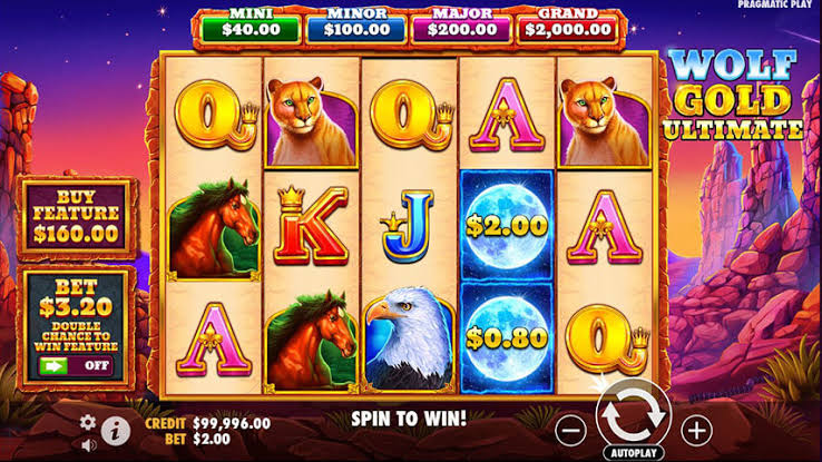 Wolf Gold free spins with giant symbols